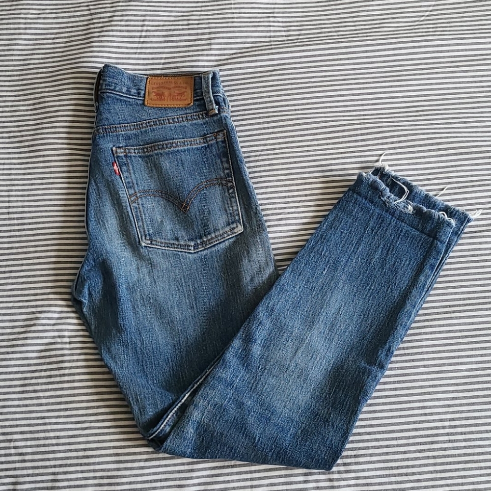 Levi's wedgie fit jeans WHITE OAK CONE DENIM